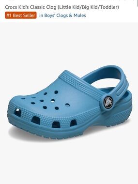 CROCS Kids' Classic Clog in Light Blue